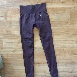 Cherry Brown Marl Gymshark Vital Seamless